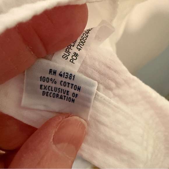 Ralph Lauren White Casual Button Down Shirt 100% cotton logo on pocket - Picture 3 of 5